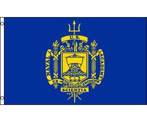 AZ FLAG - Drapeau United States Naval Academy - 90x60 cm - Drapeau Académie Navale Des Etats-Unis 100% Polyester Avec Oeillets Métalliques Intégrés - Pavillon 50 g
