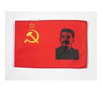 AZ FLAG Drapeau URSS avec Staline 45x30 cm Polyester 100D Cordelettes