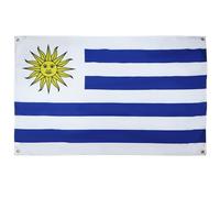 AZ FLAG Drapeau Uruguay 150x90 cm avec 4 oeillets, Pavillon Uruguayen pour balcon ou mur