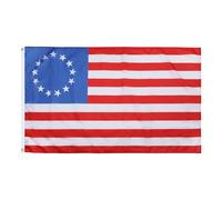 AZ FLAG Drapeau USA 13 étoiles Betsy Ross 150x90 cm 2 Œillets | Usage intérieur et extérieur Drapeau décoratif américain avec des étoiles en rond coutures doubles et bords renforcés