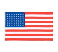 AZ FLAG Drapeau USA 48 étoiles 150x90 cm Polyester 100D 2 Œillets | Usage intérieur et extérieur Drapeau décoratif américain avec 48 étoiles coutures doubles et bords renforcés