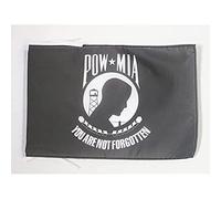 AZ FLAG Drapeau USA Pow Mia Remember 45x30cm - PAVILLON américain - Etats-Unis 30 x 45 cm Haute qualité