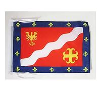 AZ FLAG Drapeau Val d'Oise 45x30 cm Français Polyester 100D Cordelettes | Usage intérieur et extérieur Drapeau décoratif coutures doubles et bords renforcés