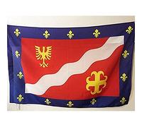 AZ FLAG - Drapeau Val d'Oise - 90x60 cm - Drapeau Département Val-D'Oisien 100% Polyester Avec Fourreau et Cordelette - Pavillon 50 g