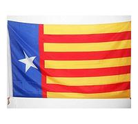 AZ FLAG - Drapeau Valence Indépendentiste - 150x90 cm - Drapeau Senyera Valencia - Communauté Valencienne 100% Polyester Avec Fourreau et cordelette - Pavillon 110 g