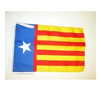 AZ FLAG Drapeau Valence Indépendentiste 45x30 cm Cordelettes | Usage intérieur et extérieur Drapeau décoratif castillan coutures doubles et bords renforcés polyester 100D