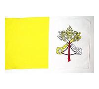 AZ FLAG Drapeau Vatican 250x150 cm Drapeau Vatican Polyester 100D Fourreau | Usage intérieur et extérieur Drapeau décoratif Città del Vaticano coutures doubles et bords renforcés avec fourreau pour mât