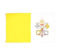 AZ FLAG Drapeau Vatican 90x60 cm Drapeau Vatican Polyester 100D 2 Œillets | Usage intérieur et extérieur Drapeau décoratif Città del Vaticano coutures doubles et bords renforcés