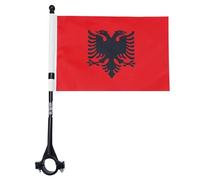 AZ FLAG Drapeau Vélo Albanie 21x15 cm Albanais Polyester Léger Hampe