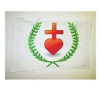 AZ FLAG - Drapeau Vendée Laurier Chouan - 45x30 cm - Pavillon Chouannerie 100% Polyester Avec Deux Cordelettes - 20g