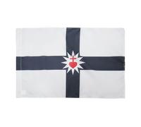 AZ FLAG - Drapeau Vendée militaire - 150x90 cm - Drapeau Vendéen Catholique 100% Polyester Avec Fourreau et cordelette - Pavillon 110 g