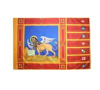 AZ FLAG Drapeau Vénétie 90x60 cm Polyester 100D Fourreau | Usage intérieur et extérieur Drapeau décoratif de la région deVeneto coutures doubles et bords renforcés