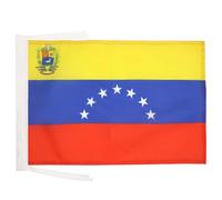 AZ FLAG Drapeau Vénézuela Ancien avec Ecusson 45x30cm - PAVILLON vénézuelien 7 étoiles 30 x 45 cm Haute qualité