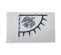 AZ FLAG Drapeau Viking Raven 90x60 cm Polyester 100D Fourreau | Usage intérieur et extérieur Drapeau décoratif Bannière au corbeau coutures doubles et bords renforcés avec fourreau pour mât