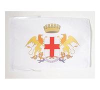 Drapeau Ville de Gênes avec armes 45x30cm - PAVILLON Genova - Genoa - Italie 30 x 45 cm haute qualité - AZ FLAG
