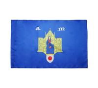 AZ FLAG Drapeau Ville de Montpellier 90x60 cm Polyester 100D Fourreau | Usage intérieur et extérieur Drapeau décoratif français coutures doubles et bords renforcés avec fourreau pour mât