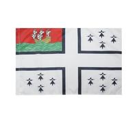 AZ FLAG - Drapeau Ville de Nantes - 150x90 cm - Drapeau Nantais 100% Polyester Avec Fourreau et cordelette - Pavillon 110 g