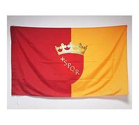 AZ FLAG - Drapeau Ville de Rome avec armes - 150x90 cm - Drapeau Roma - Italie 100% Polyester Avec Fourreau et cordelette - Pavillon 110 g