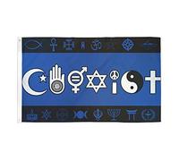 AZ FLAG Drapeau Vivre Ensemble 150x90 cm Religieux Polyester 100D 2 Œillets