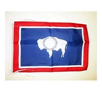 AZ FLAG Drapeau Wyoming 45x30cm - PAVILLON Etat américain - USA - Etats-Unis 30 x 45 cm Haute qualité