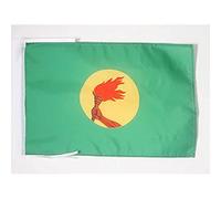 AZ FLAG Drapeau Zaïre 45x30 cm Drapeau Zaïrois Polyester 100D Cordelettes