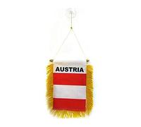 AZ FLAG Fanion Autriche 15x10 cm Autrichien Polyester 100D Ventouse