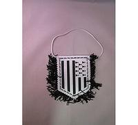 AZ FLAG - Fanion Bretagne pour Décoration Voiture Double Face avec Cordelettes - Mini Drapeau Breton - France - 13x10 cm