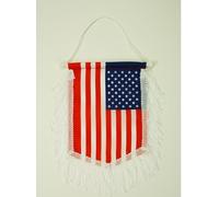 AZ FLAG - Fanion Etats-Unis Pour Décoration Voiture Avec Cordelettes - Mini Drapeau Américain - Usa - 13x10 cm