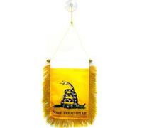 AZ FLAG Fanion Gadsden Ne me marche pas dessus 15x10 cm Ventouse