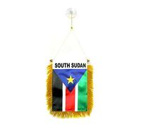 AZ FLAG Fanion Soudan du Sud 15x10 cm Sud soudanais Polyester 100D Ventouse