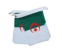 AZ FLAG Guirlande Algérie 12 m 20 drapeaux Polyester Léger 45x30 cm