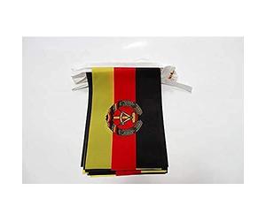 AZ FLAG Guirlande Allemagne de l'Est 6 m 20 drapeaux Polyester Léger