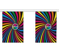 AZ FLAG Guirlande Arc-en-Ciel Tourbillon 6 m 20 drapeaux Polyester Léger | Usage intérieur et extérieur Guirlande de drapeaux gay drapeaux cousus sur un ruban renforcé