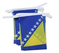 AZ FLAG Guirlande Bosnie-Herzégovine 12 m 20 drapeaux Polyester Léger