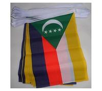 AZ FLAG Guirlande Comores 6 m 20 drapeaux Polyester Léger 21x15 cm