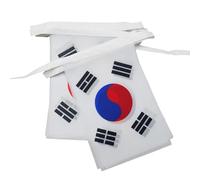 AZ FLAG Guirlande Corée du Sud 12 m 20 drapeaux Polyester Léger 45x30 cm