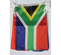 AZ FLAG - Guirlande Drapeau Afrique du Sud - 12 Mètres Avec 20 Drapeaux Sud Africain De 45x30 cm - Fanions 100% Polyester - 200g