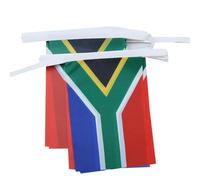 AZ FLAG - Guirlande Drapeau Afrique du Sud - 12 Mètres Avec 20 Drapeaux Sud Africain De 45x30 cm - Fanions 100% Polyester - 200g