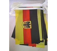 AZ FLAG - Guirlande Drapeau Allemagne avec Aigle - 12 Mètres Avec 20 Drapeaux Allemand De 45x30 cm - Fanions 100% Polyester - 200g