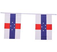 AZ FLAG - Guirlande Drapeau Antilles néerlandaises - 12 Mètres Avec 20 Drapeaux Hollandais De 45x30 cm - Fanions 100% Polyester - 200g