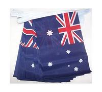AZ FLAG - Guirlande Drapeau Australie - 4 Mètres avec 20 Petits Drapeaux Australien De 15x10 cm - Fanion 100% Polyester - 40g