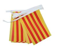 AZ FLAG - Guirlande Drapeau Catalogne - 6 Mètres Avec 20 Fanions Catalan De 21x14 cm - Petits Drapeaux 100% Polyester - 60g