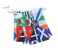 AZ FLAG - Guirlande Drapeau Celtique multi - 6 Mètres Avec 20 Fanions Celte - Pays Celtes De 21x14 cm - Petits Drapeaux 100% Polyester - 60g