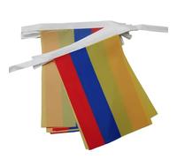 AZ FLAG - Guirlande Drapeau Colombie - 6 Mètres Avec 20 Fanions Colombien De 21x14 cm - Petits Drapeaux 100% Polyester - 60g