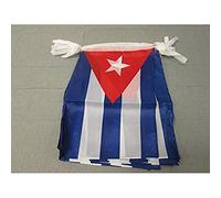 AZ FLAG - Guirlande Drapeau Cuba - 12 Mètres Avec 20 Drapeaux Cubain De 45x30 cm - Fanions 100% Polyester - 200g