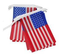 AZ FLAG - Guirlande Drapeau Etats-Unis - 6 Mètres Avec 20 Fanions Américain - Usa De 21x14 cm - Petits Drapeaux 100% Polyester - 60g