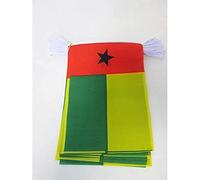 AZ FLAG - Guirlande Drapeau Guinée-Bissau - 12 Mètres Avec 20 Drapeaux Bissau-Guinéen De 45x30 cm - Fanions 100% Polyester - 200g