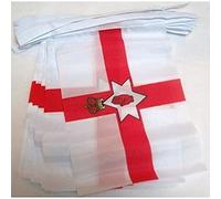 AZ FLAG - Guirlande Drapeau Irlande du Nord - 6 Mètres Avec 20 Fanions Nord Irlandais De 21x14 cm - Petits Drapeaux 100% Polyester - 60g