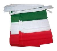 AZ FLAG - Guirlande Drapeau Italie - 4 Mètres Avec 20 Petits Drapeaux Italien De 15x10 cm - Fanion 100% Polyester - 40g