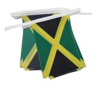 AZ FLAG - Guirlande Drapeau Jamaïque - 6 Mètres Avec 20 Fanions Jamaïcain De 21x14 cm - Petits Drapeaux 100% Polyester - 60g